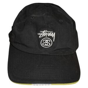 Stüssy Black Crushable Bucket Hat Streetwear Logo Embroidered Adjustable